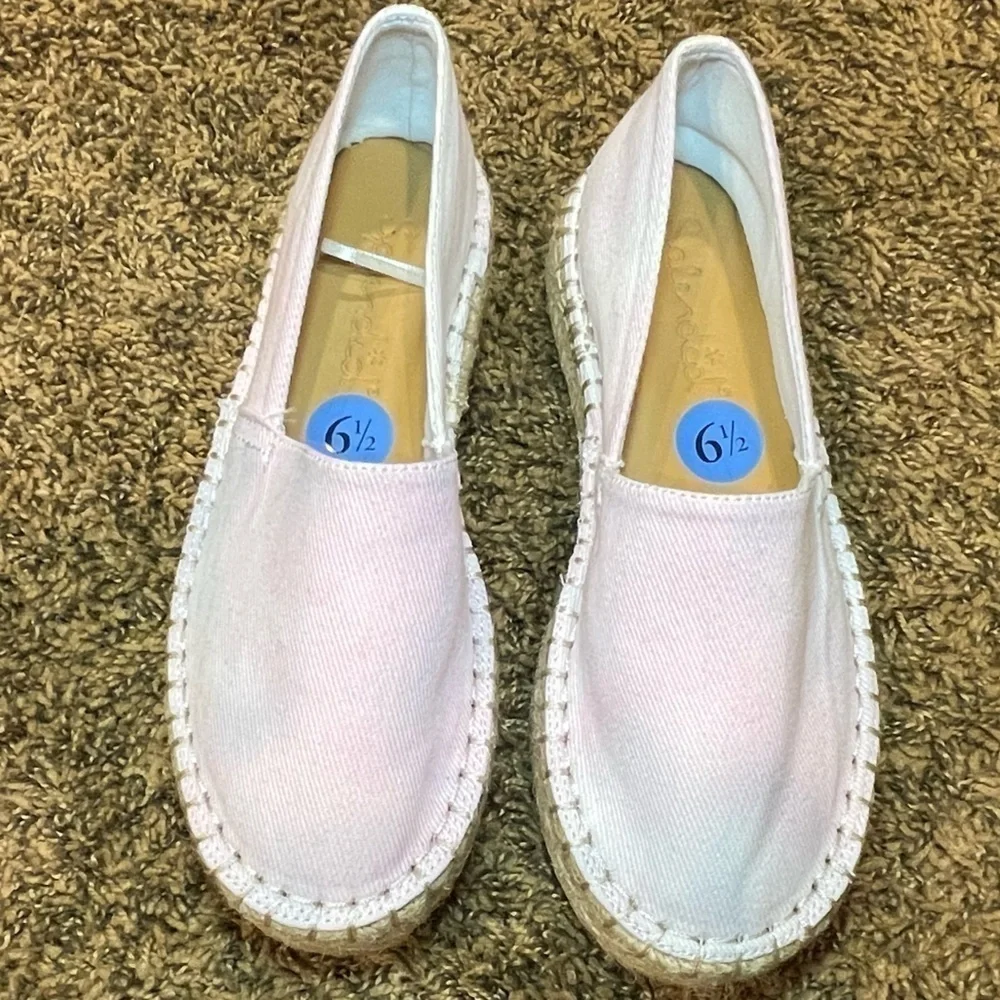 New Splendid Laney New Tie Dye Pastel Canvas Slip-On Espadrilles Size 6.5